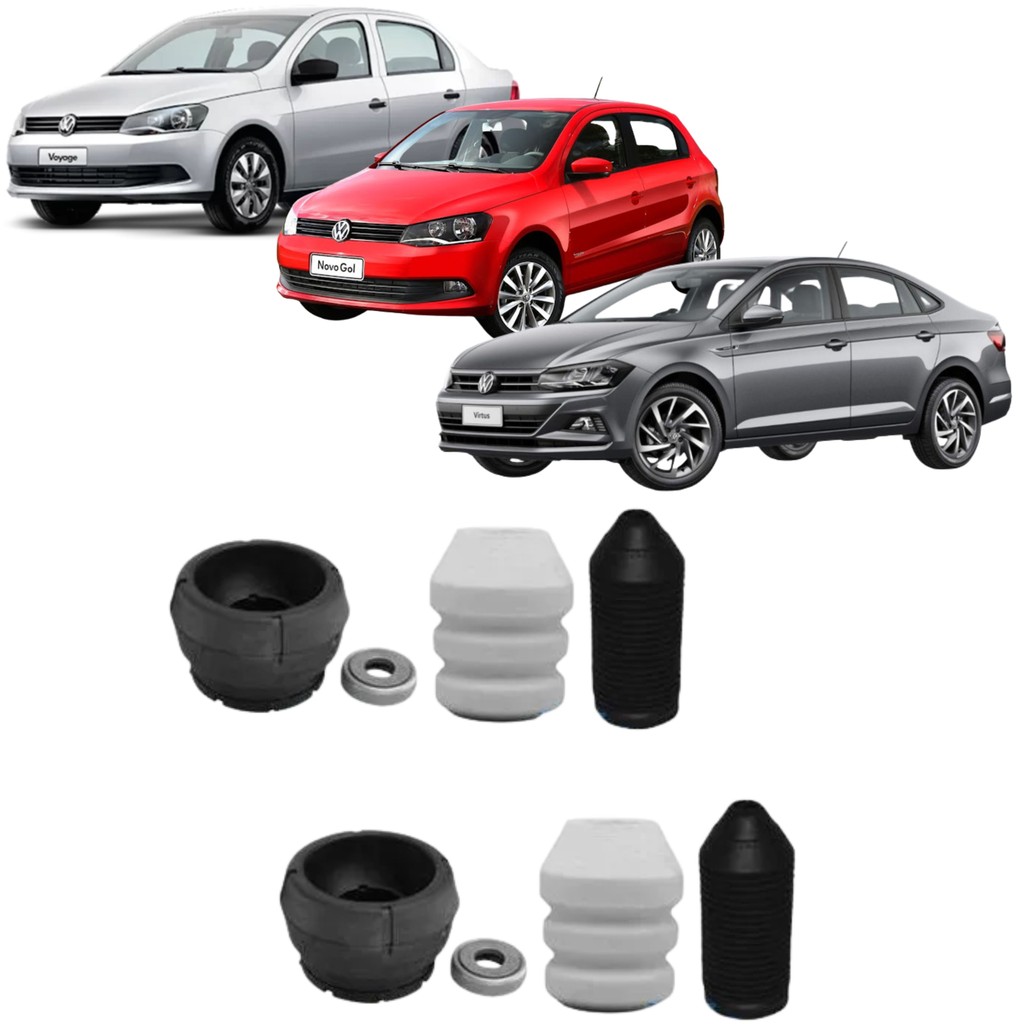 Par Kit Amortecedor Dianteiro Vw Gol Voyage Saveiro G5 G6 G7 em Oferta na Shopee