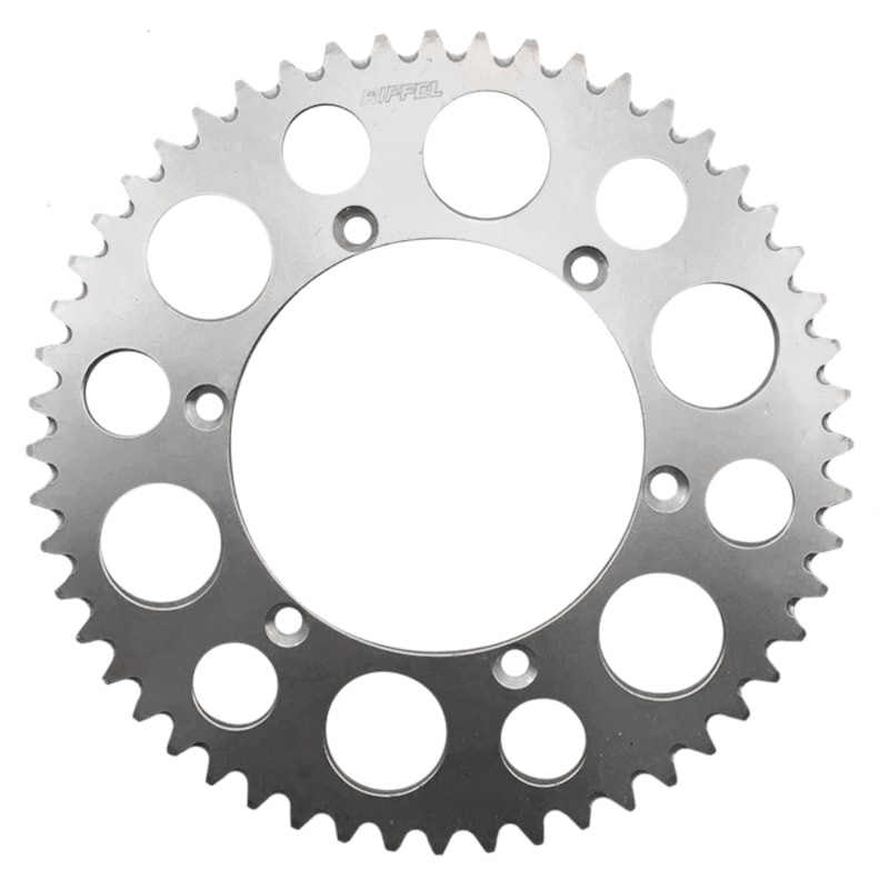 Coroa de Alumínio Kxf 250 - Kxf 450 - Klx 450 - Kx 125 - Kx 250 Riffel Prata 48D