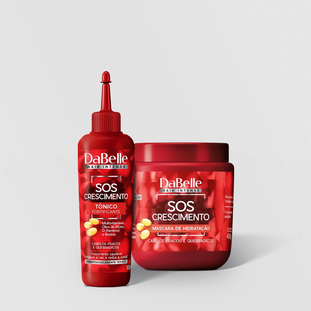Kit DaBelle Hair SOS Crescimento - Máscara 400g (2 produtos) - Beauty