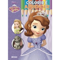 Livro Infantil Colorir e Aprender Disney Princesinha Sofia