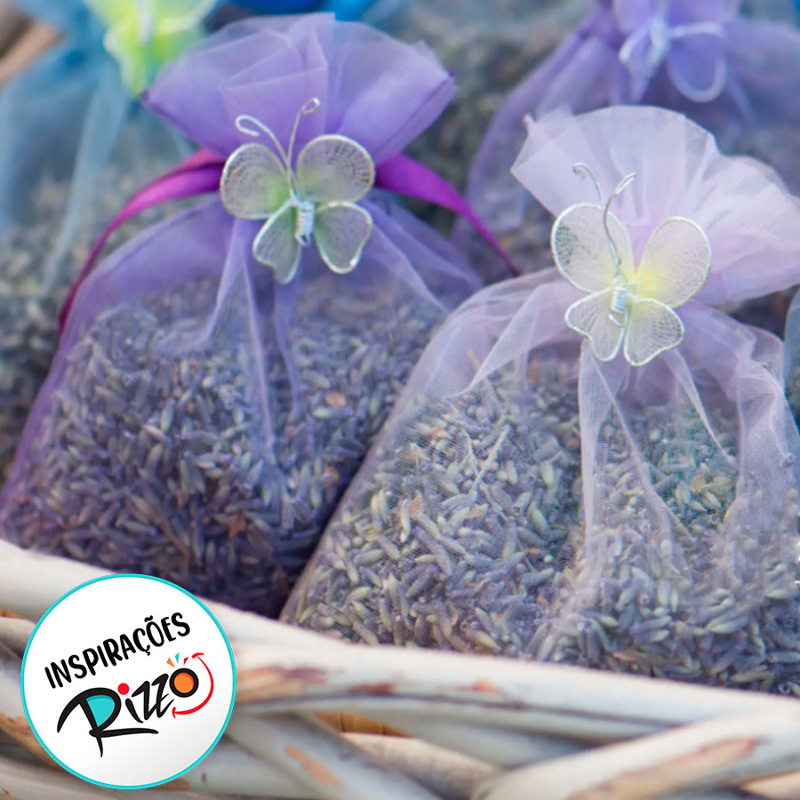 Saquinho de Organza - Roxo - 10 unidades - Rizzo