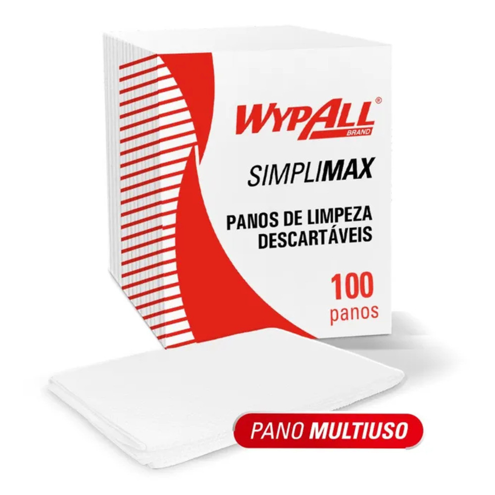 Pano Wypall SIMPLIMAX Limpeza Multiuso X50 c/100 un