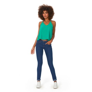 Calça Feminina Jeans Polo Wear Jeans Escuro