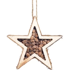 Estrelas de Pinhas Decorativa Marrom - Tamanho P - Cromus Natal - 1 unidade - Rizzo