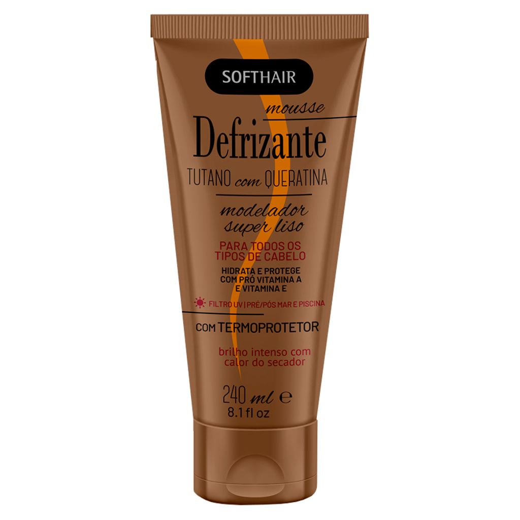 Defrizante Modelador Soft Hair Tutano Queratina 240ml em Oferta na Shopee