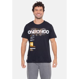 Camiseta Onbongo Estampada Preta
