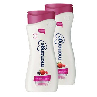 Kit 2 Loção Monange Frutas Vermelhas para Todos os Tipos de Pele 400ml