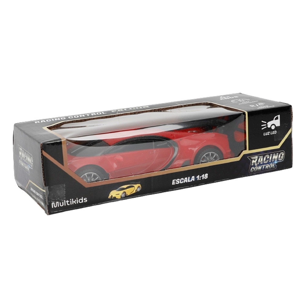 Carrinho de Controle Remoto Racing Control Falcon Vermelho Multikids - BR1722