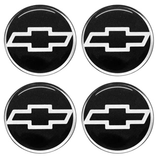 Jogo Emblema Calota Resinada Gm 48mm Preto/cromado em Oferta na Shopee