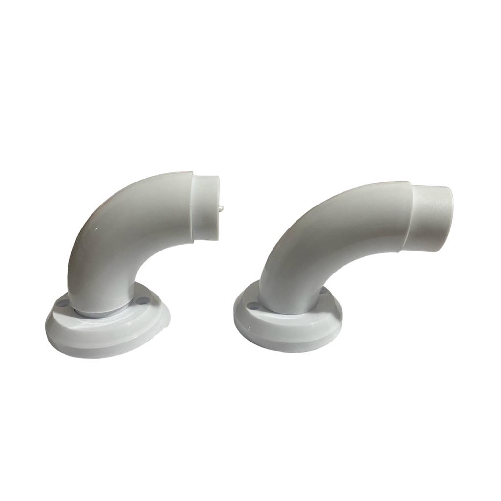 Curva de Nylon Para Tubo Redondo De Corrimão 1.1/2" - 2Und