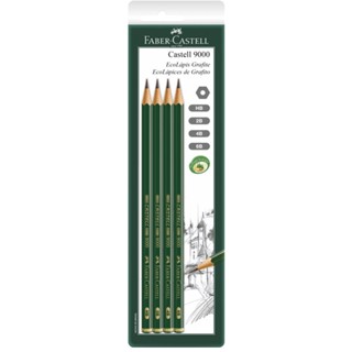 Lápis preto SM/C9000MIX com 4 unidades Faber-Castell