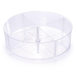 Organizador Giratório com 4 Divisórias Plástico Plasútil