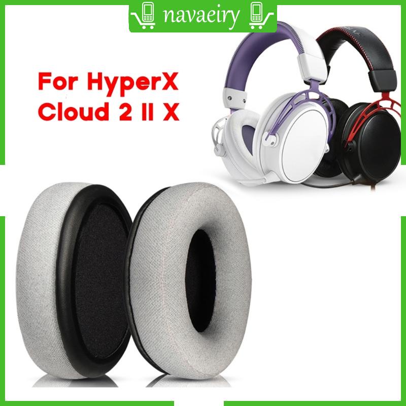 nava Almofadas Elásticas Para Orelha Almofada Confortável Fone De Ouvido HyperX Cloud 2 II X