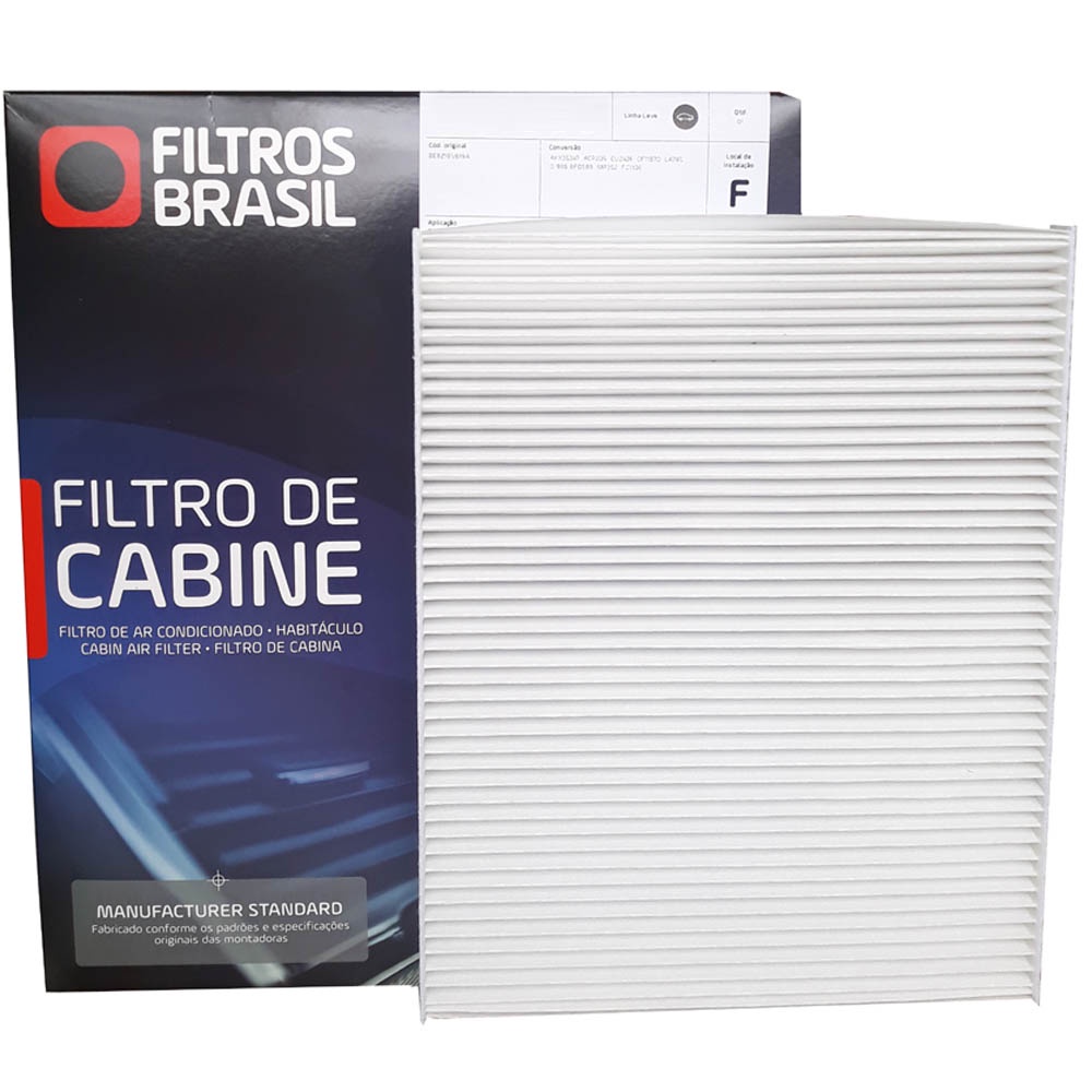 Filtro de cabine filtros Brasil - Sandero Logan após 201. Captur após 2017