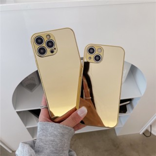 Samsung S23 S22 Ultra S21 Plus S20 FE Capa Traseira De Silicone Anti-Impacto A34 A52 A52S A53 A54 A73 Luxuosa Brilhante Dourada Prata