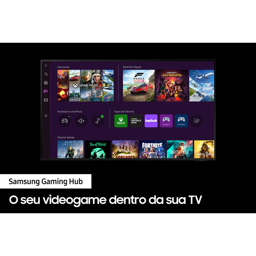 Smart Tv 65'' Uhd 4k 65cu7700 Preto Bivolt Samsung