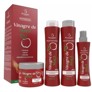 Kit Capilar Profissional Vinagre de Maça Nutrição e Brilho Bio Instinto