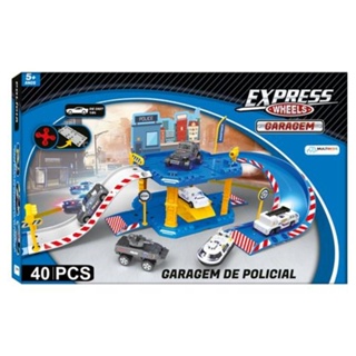 Express Wheels Garagem Polícia 40 Peças Multikids BR1237 Brinquedo Infantil Carrinho Carro Criança em Oferta na Shopee