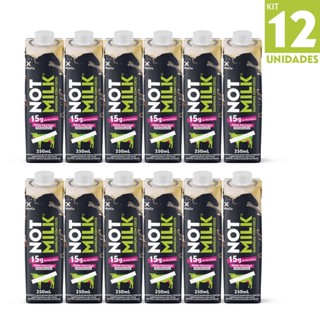 Kit 12x NotCo NotMilk High Protein 15g Baunilha Coco 250ml