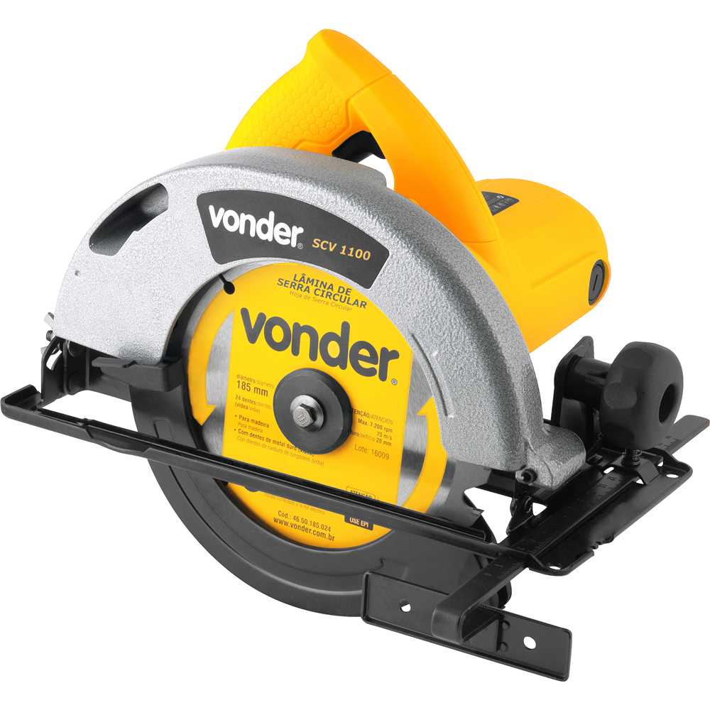 Serra Circular 220v 1100W 7 1/4 SCV1100 Eletrica Madeira Vonder