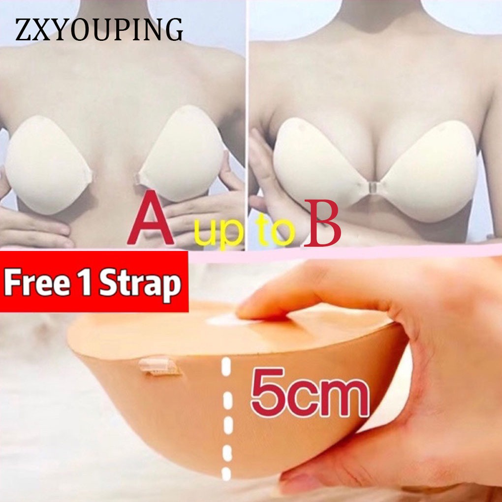 5CM sutiã adesivo levanta seio ZXYOUPING Adesivo De Peito Espessado Invisível Sem Alças Para Mulher Fita Adesiva De Mamilo Adequado para seios pequenos Silicone sutia adesivo push up