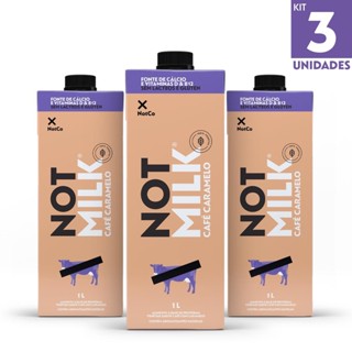Kit 3x Bebida Vegetal NotCo NotMilk Cafe Caramelo 1L