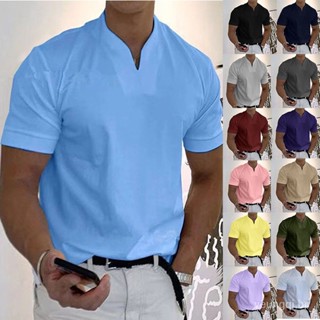 Homens F Fitness Plus Sport T-shirt Bolso Manga Curta Polo com colarinho WNDH