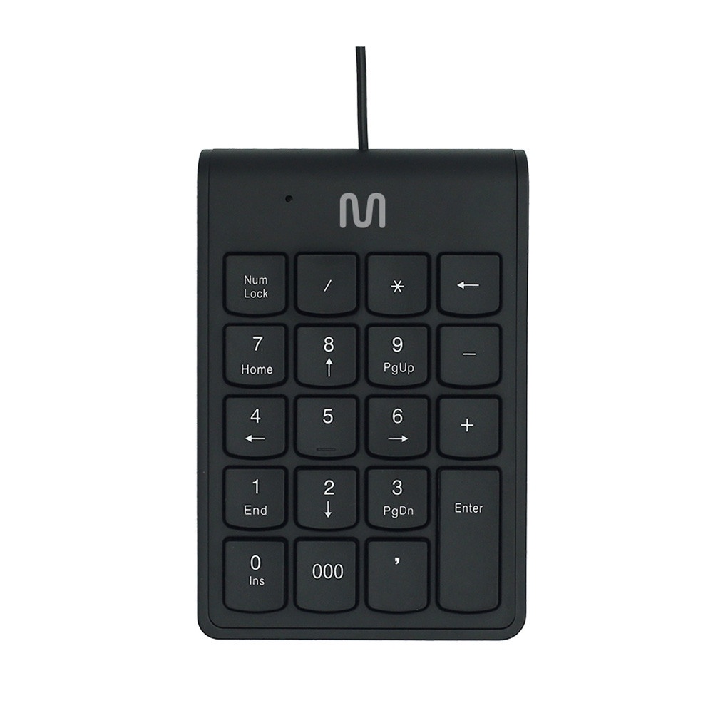 Teclado Numérico com fio USB Cabo de 120cm c/ Tecla 000 Preto Multi (Multilaser) - TC227 em Oferta na Shopee