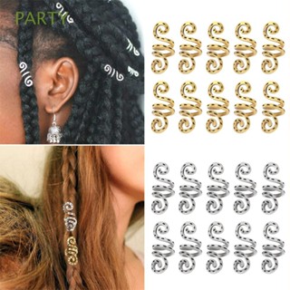Festa Unisex Retro Espiral contas de jóias Dreadlock clipe de metal trança de cabelo/multicolor