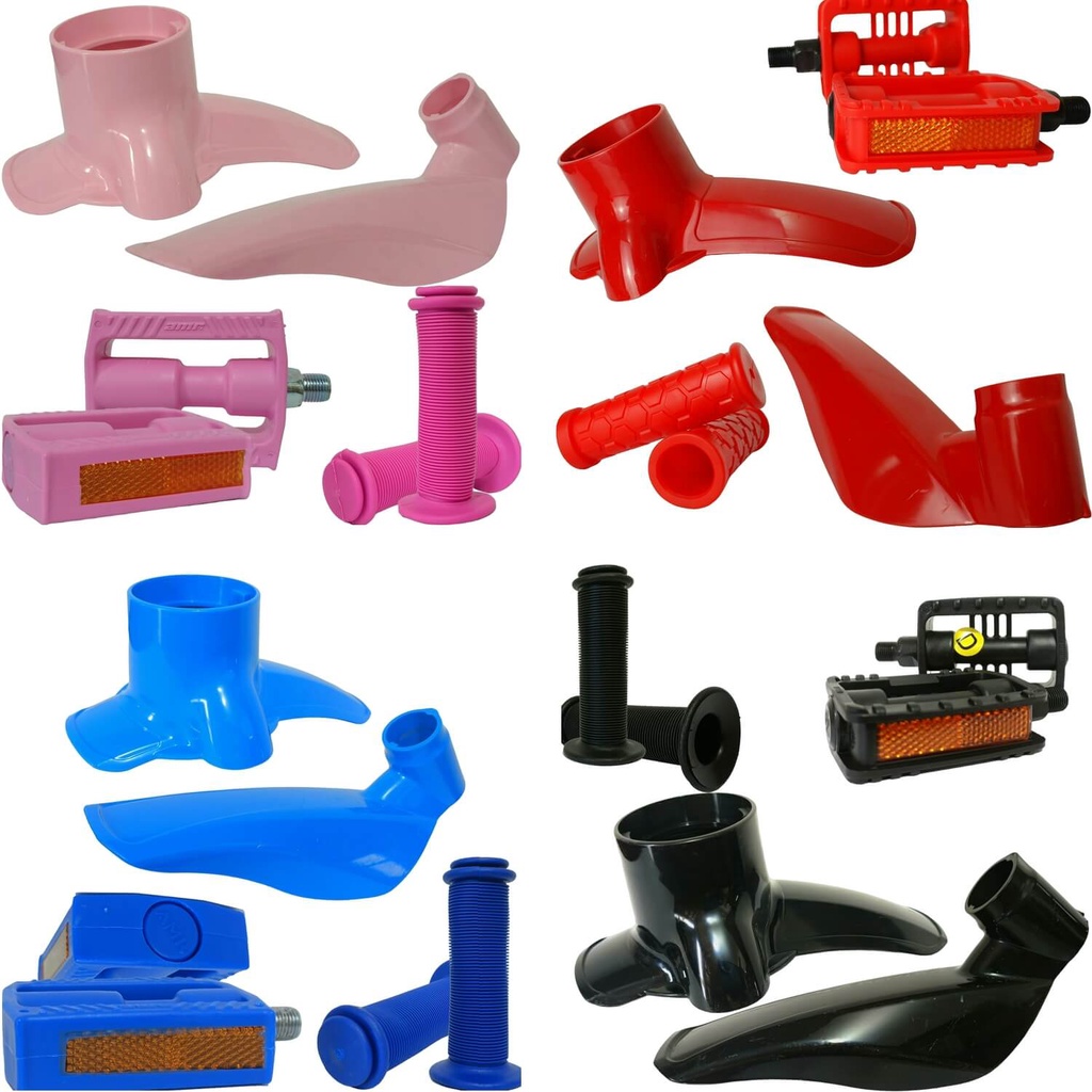 Kit Para Lamas Pedal Manopla Para Bicicleta do Aro 16
