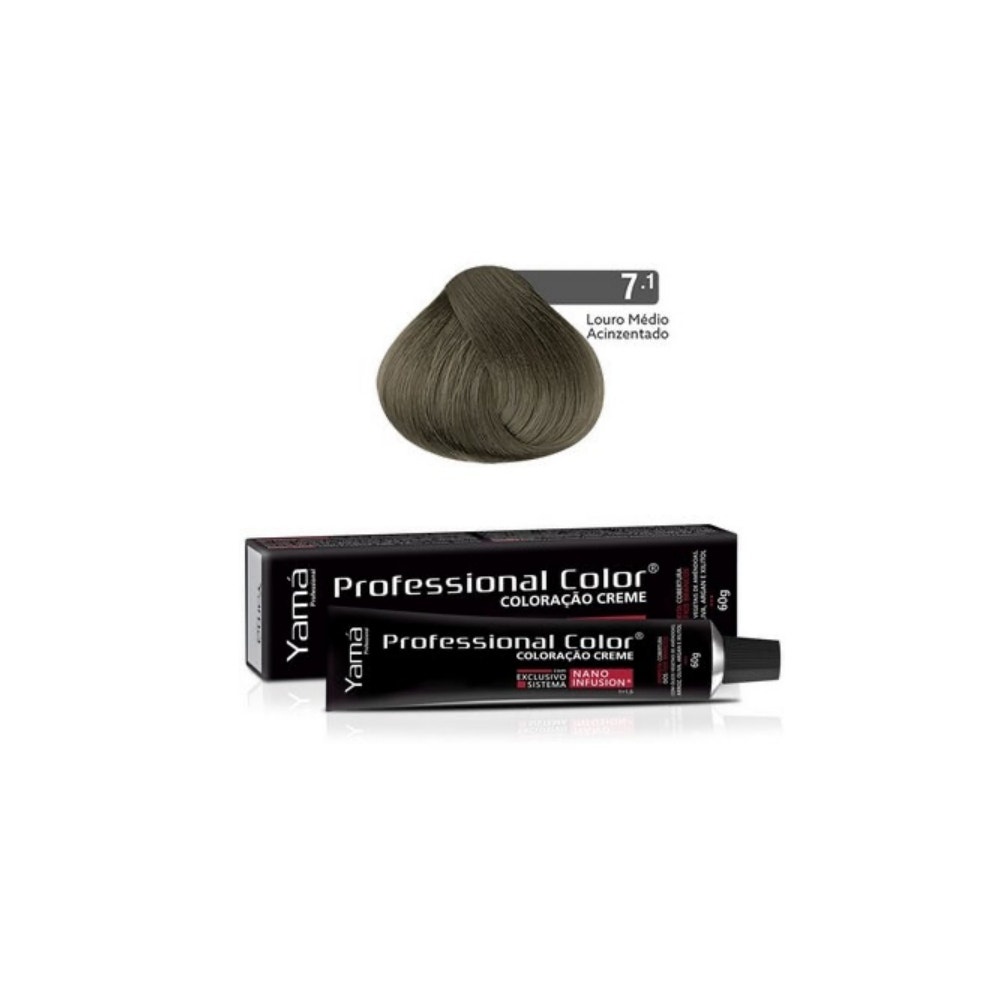 Tintura Yama Nano Infusion 7.1 Louro Médio Acinzentado em Oferta na Shopee