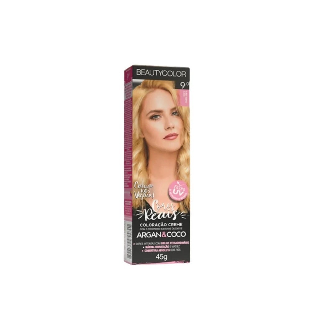 Tintura Beauty Color 9.0 Louro Muito Claro em Oferta na Shopee