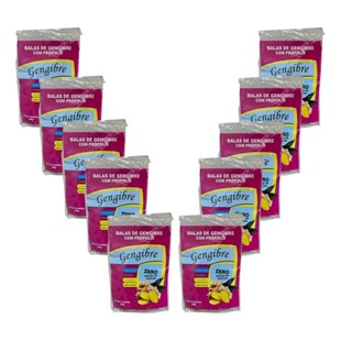 Kit 10 Amatuvida Bala de Gengibre Zero Açúcar c Própolis 20g