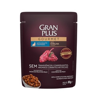 Gran Plus Gourmet Sachê Gato Castrado Ovelha 85G