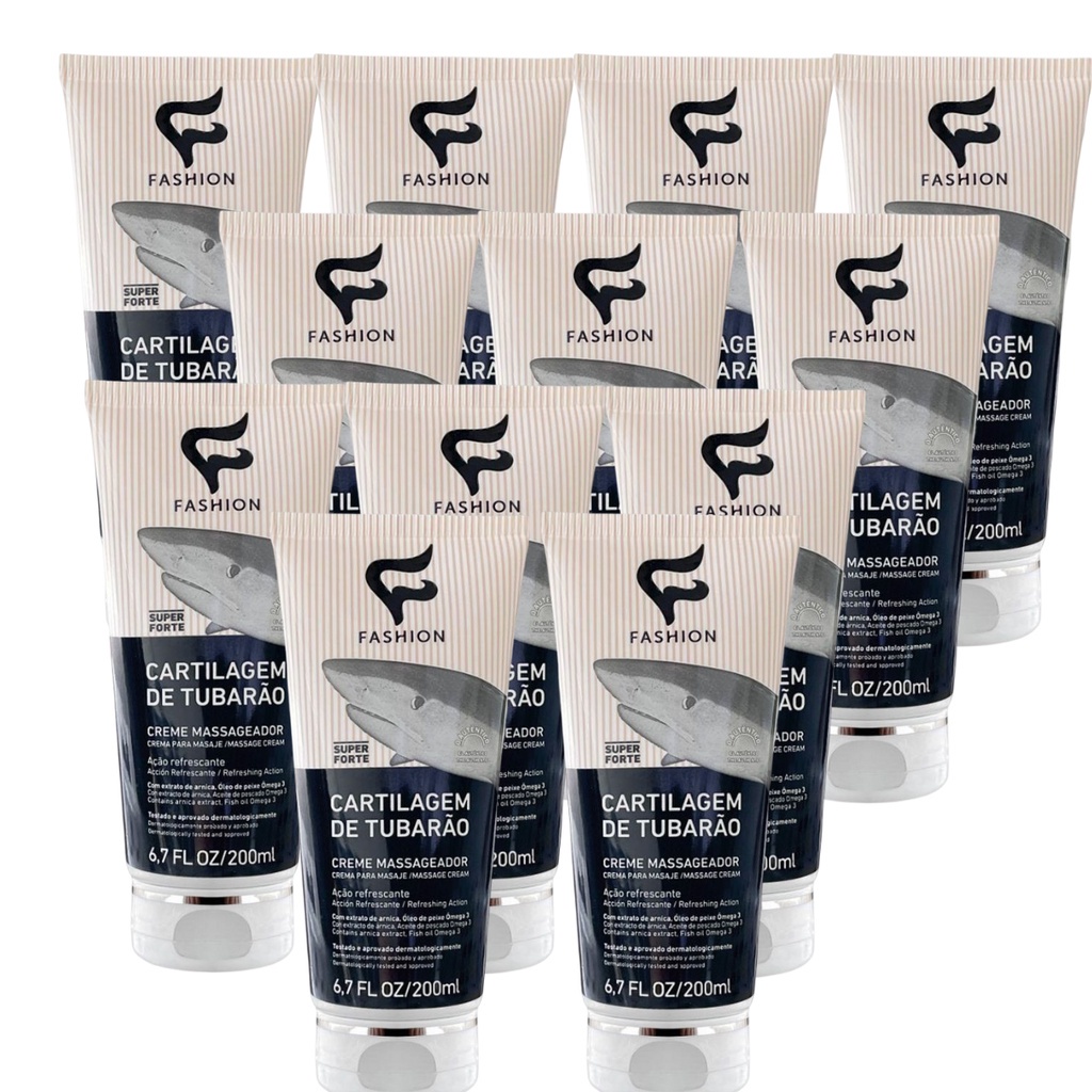 Kit 12 Un. Cartilagem De Tubarão 200ml FASHION em Oferta na Shopee