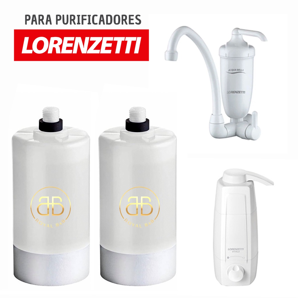 2 Refil Vela Filtro Água Compatível Lorenzetti Acqua Bella Vitale Rv-01 em Oferta na Shopee