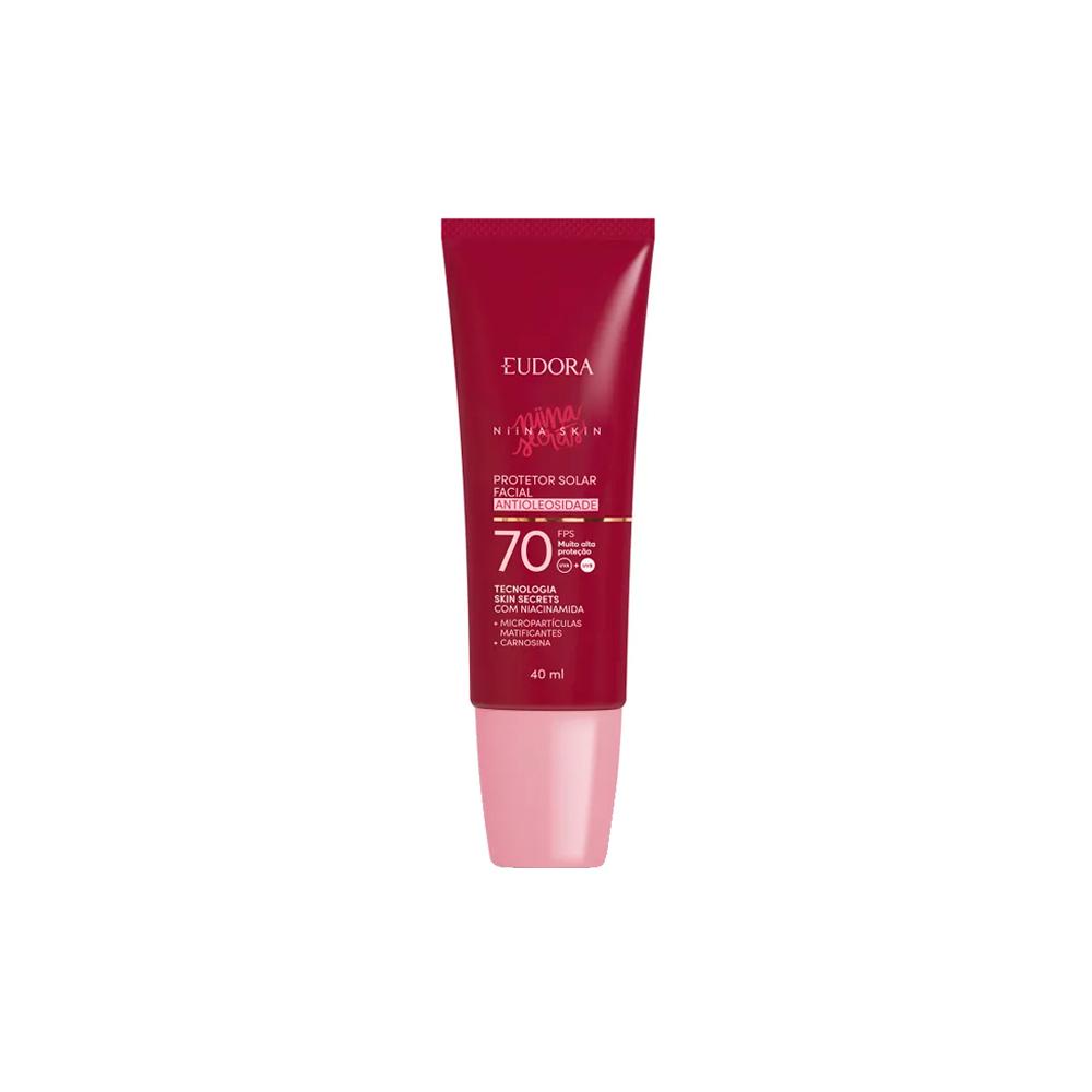 Eudora Niina Skin FPS 70 Protetor Solar Facial Antioleosidade 40ml - Beauty