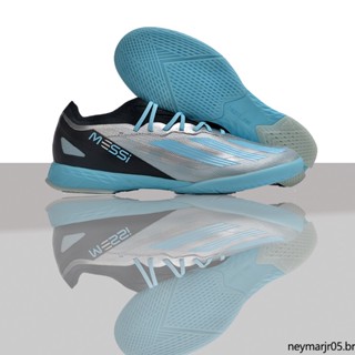 Pogba X X CRAZYFAST 23 IC Messi Botas Homens Sapatos chuteira de Futebol masculino futsal