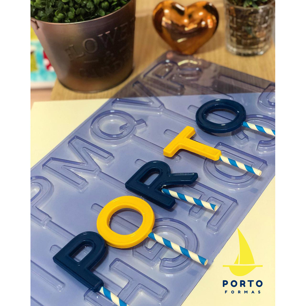 1~5 Forma De Modelagem Acetato Porto Pirulito Alfabeto 2 P853