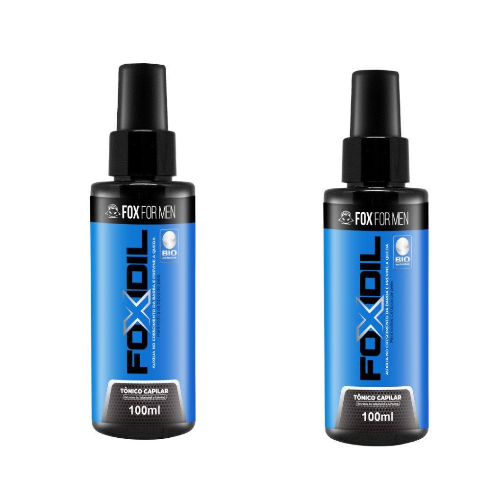 Tônico Capilar Foxidil - Crescimento de Barba e Cabelo e Hidratação 2 Unidades