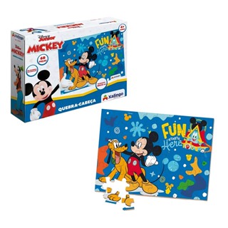 Quebra-Cabeça Mickey Club House Disney 60 peças Xalingo - 18998 em Oferta na Shopee