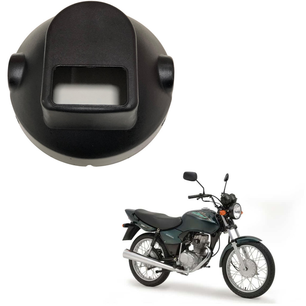 Carcaça Farol Para Moto Titan Fan 125 A Partir do ano 2000 Preto
