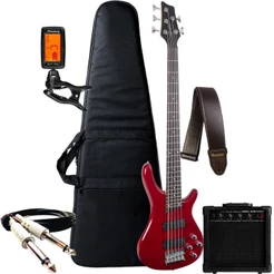 Kit Contra Baixo 5 Cordas Giannini Gb205a Ativo + Acessórios + Amplificador Sheldon
