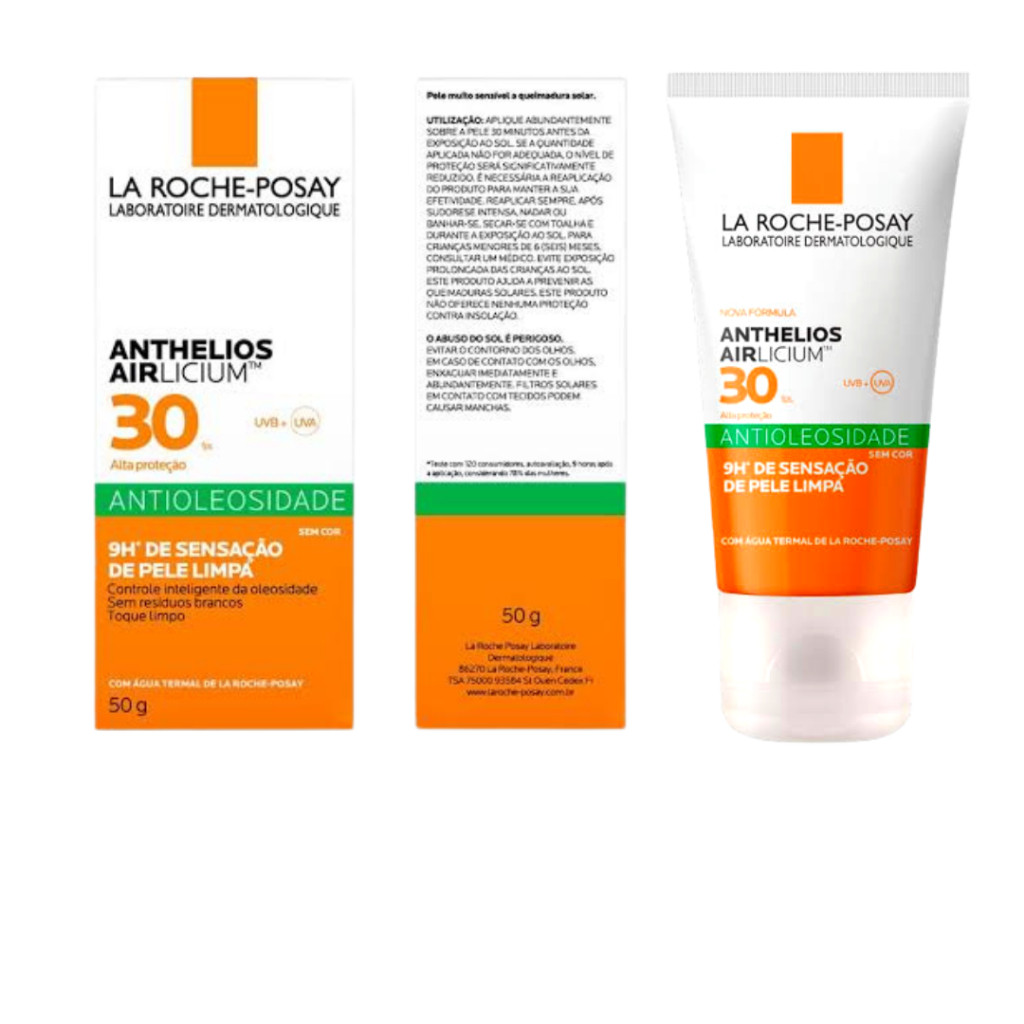 La Roche Posay Protetor Facial Anthelios Airlicium FPS 30 sem cor 50g