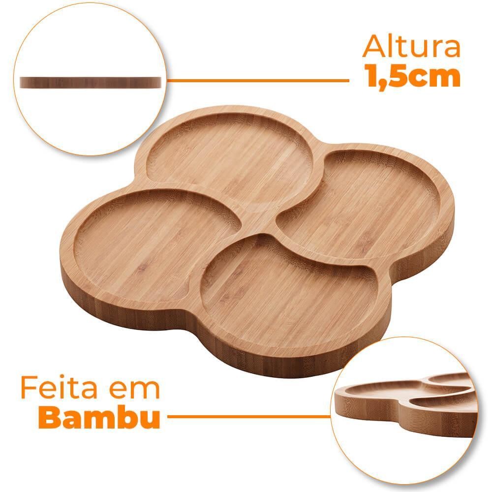 Detalhes do Petisqueira de Bambu Decorativa 19,5cm Istambul - Rio Home