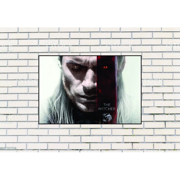 Quadro Decorativo The Witcher 04  HD TV Serie Lindo 1 Peça 20x30 Mdf De Alta Qualidade