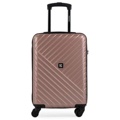 Mala de Bordo Abs 4 Rodas Detroit Rosé Bagaggio