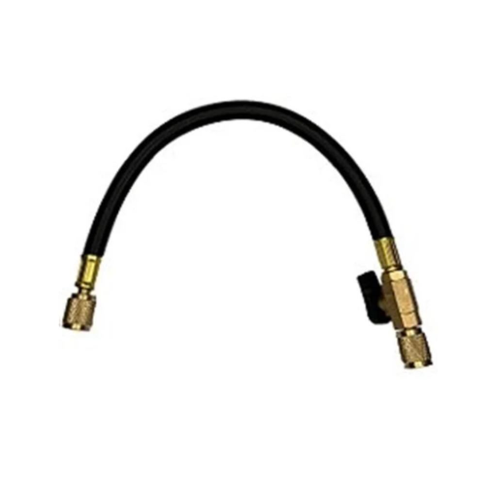 Mangueira Para Gás 15 Cm com Valvula bola (Preta) 1/4 HULTER HT51X15F - Home & Living