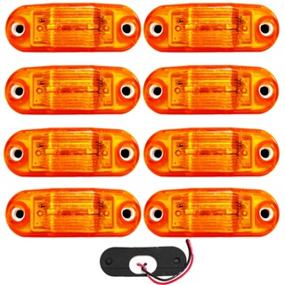 8 Lanterna Vigia Ônibus Caminhão 2 LED Âmbar BIVOLT +Chicote em Oferta na Shopee