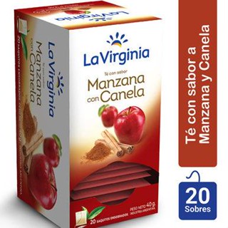 Chá em Sachês La Virginia Sabor Maça com Canela X 20 Sachês